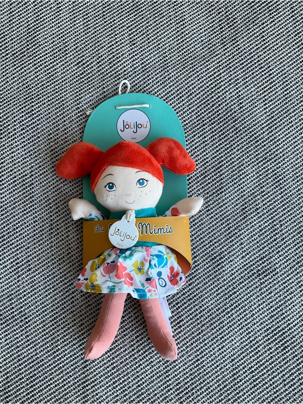 Red-Haired Floral Mini Doll - Cute Kids Plush Toy